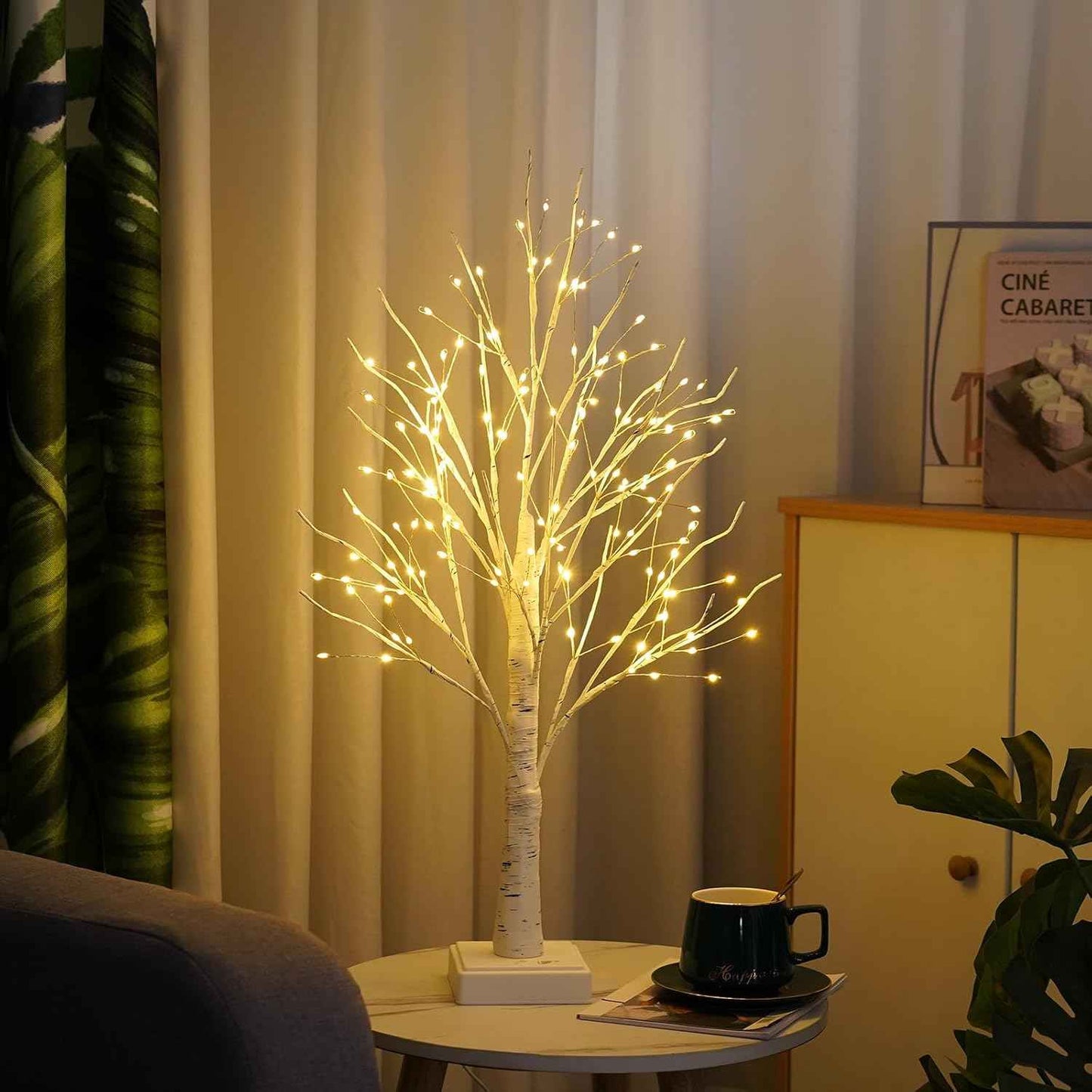 Mavques Baby-Safe Tree Light – Flameless Nursery Decor, Warm White LED for Playroom Tables
