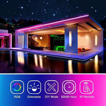 phopollo LED Strip Lights – Low Voltage 12V Flameless Mood Lighting, Safe Around Kids and Pets