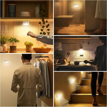 LumiGuard Step Light – Smoke-Free Battery Nightlight for Hallways and Stairs, Motion Activated Indoor Safety