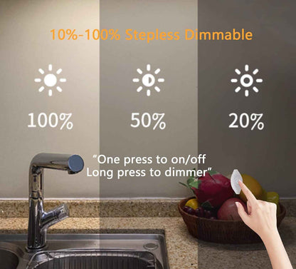 LuminBeam SafeGlow — Cool-Touch LED Under Cabinet Light, No Heat or Fire Risk