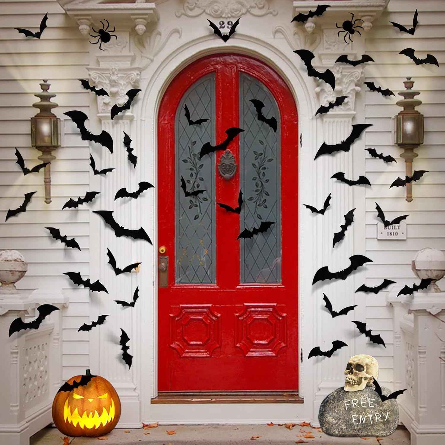 LUDILO 3D Bat Wall Kit – Halloween Gift for Horror Lovers and Home Stylists