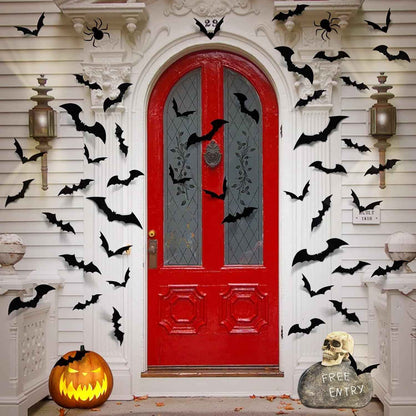 LUDILO 3D Bat Wall Kit – Halloween Gift for Horror Lovers and Home Stylists