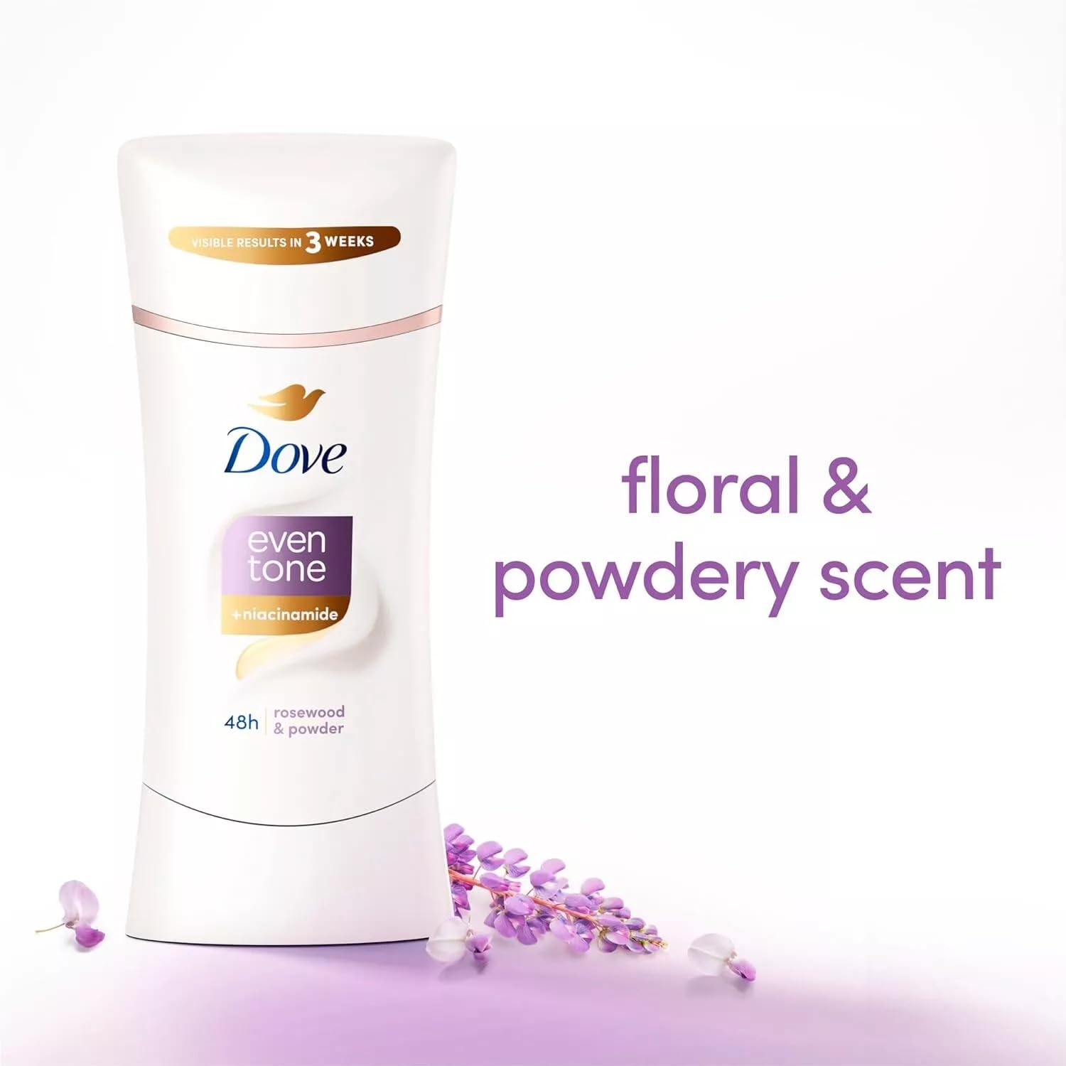 Dove Even Tone Antiperspirant – Thoughtful Birthday Gift for Her, Skincare-Grade 48-Hour Stick, 2.6 oz Pack of 3