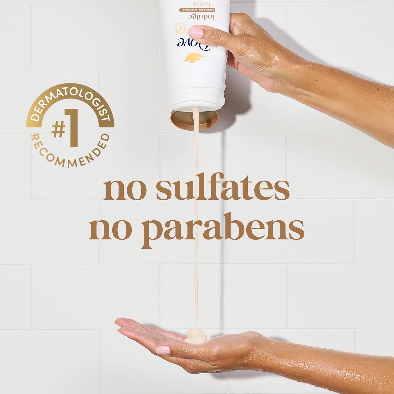 Dove Indulge Body Wash Warm Vanilla + Sweet Cream – Long-Lasting Gourmand Scent for Meditation Space Showers