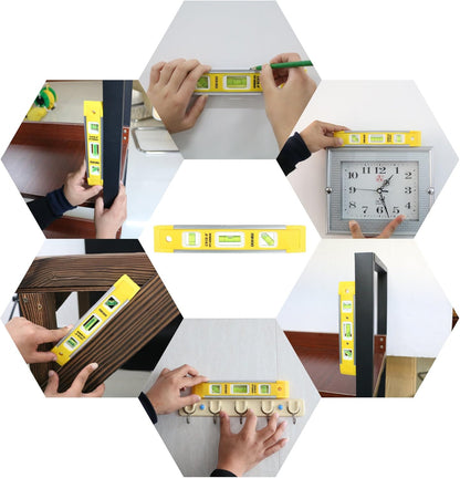 DOWELL 9 Inch Magnetic Torpedo Level – Single-Tool Solution for Uncluttered Home Workshops
