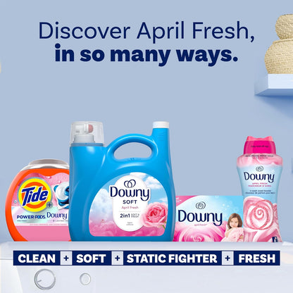 Downy Soft Liquid Fabric Softener Cool Cotton, Bulk 140 fl oz 2-Pack, Whole-Home Linen Care for Coordinated Bedroom and Guest Suite Decor