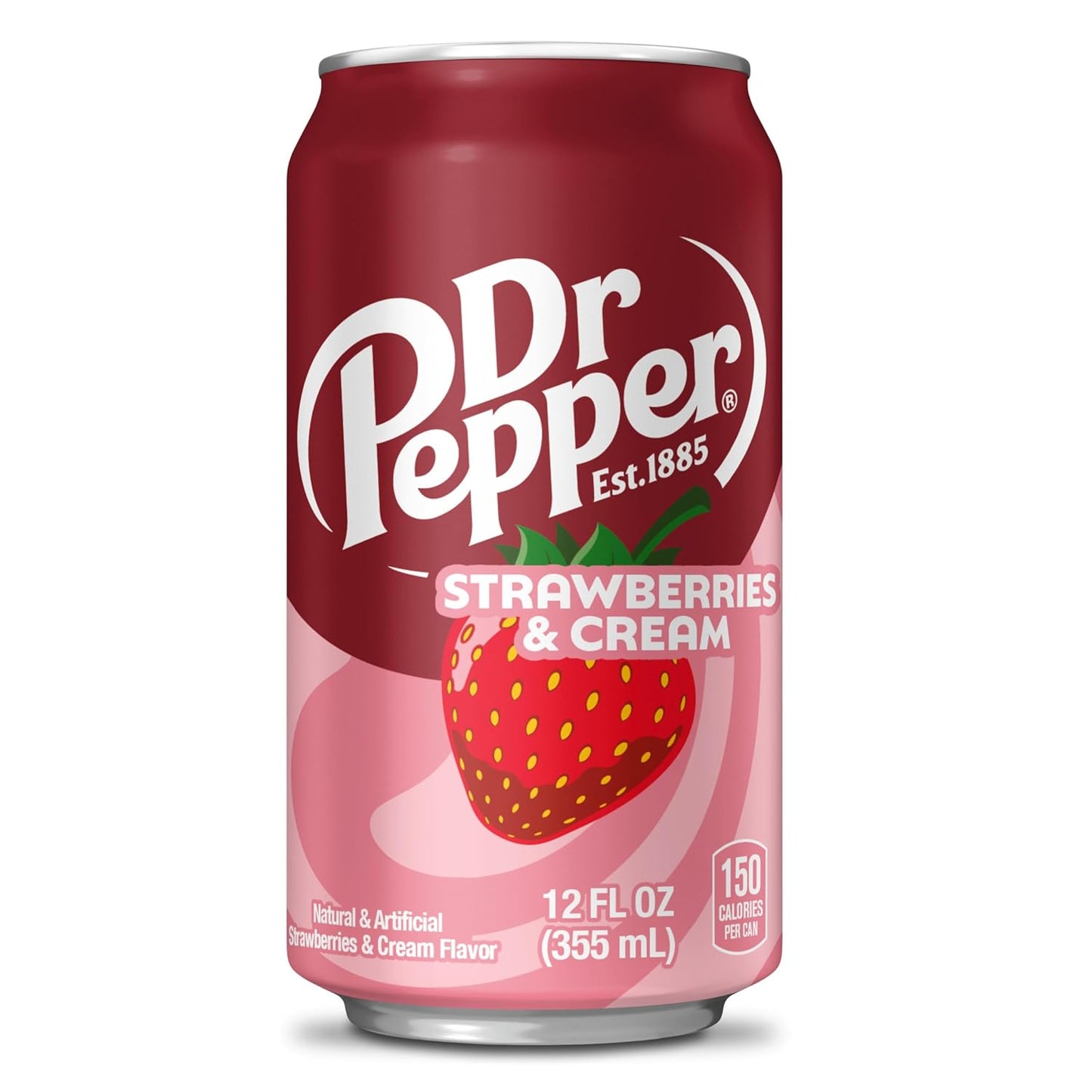 Dr Pepper Strawberries and Cream Zero Sugar 12-Pack – Guilt-Free Sweet Treat for Diet Days and Mindful Indulgence