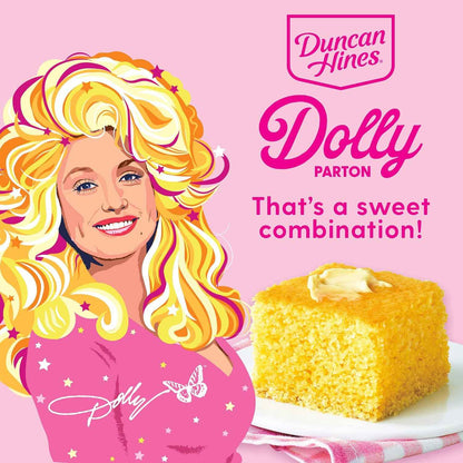 Duncan Hines Dolly Parton Sweet Cornbread Mix, 16 oz – Housewarming Gift for Friends Who Love Comfort Food