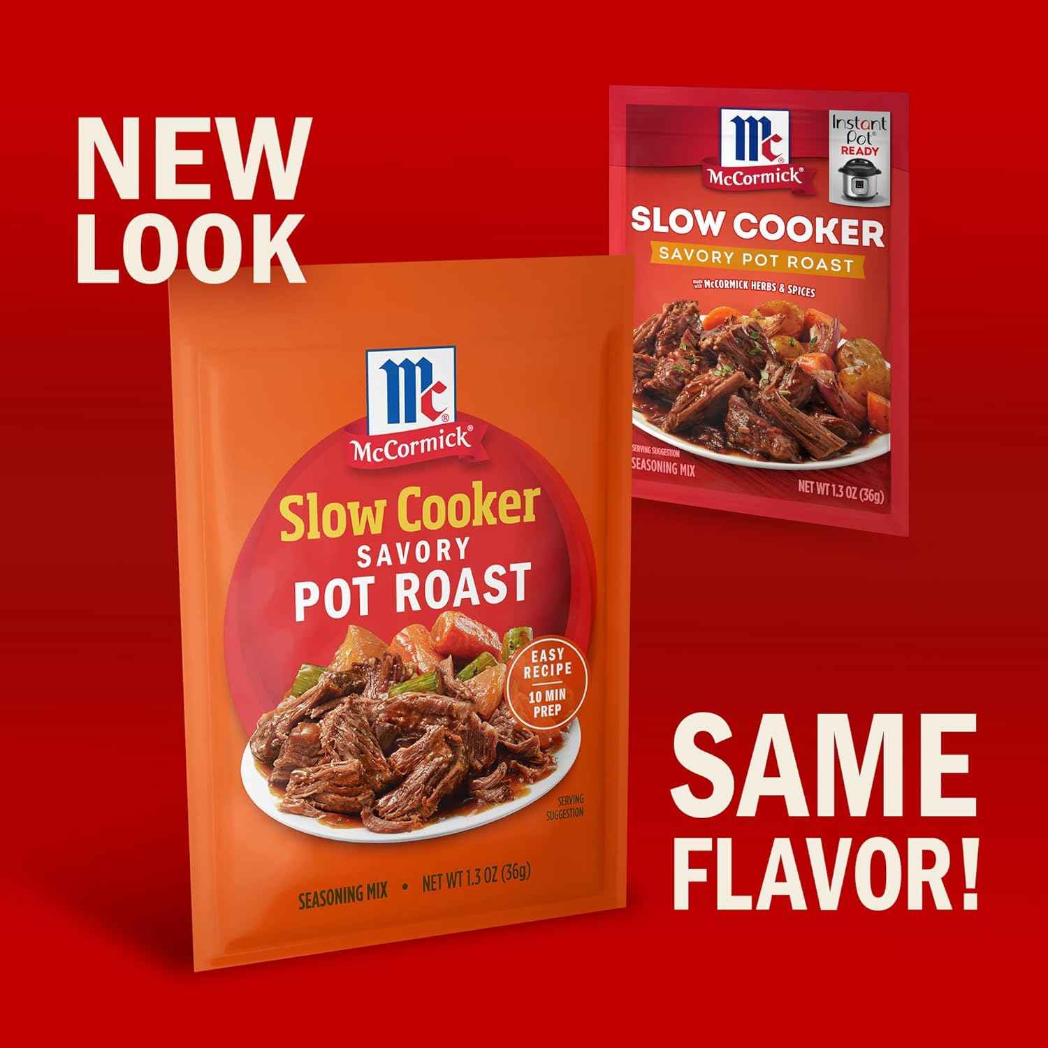 McCormick Slow Cooker Savory Pot Roast Seasoning – No MSG Comfort Food for Mindful Family Eating