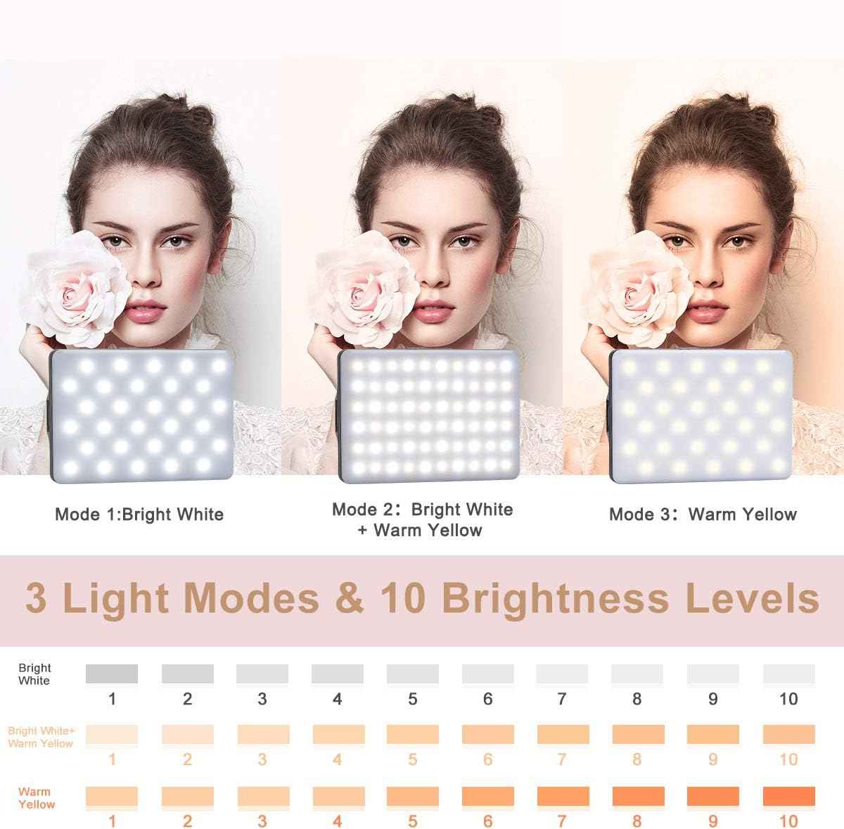 Newmowa Portable Clip Light – On-Location Fill Light for Vloggers Shooting Outdoors and at Events