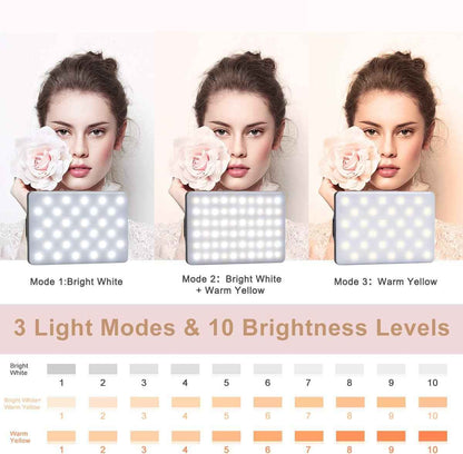 Newmowa Portable Clip Light – On-Location Fill Light for Vloggers Shooting Outdoors and at Events