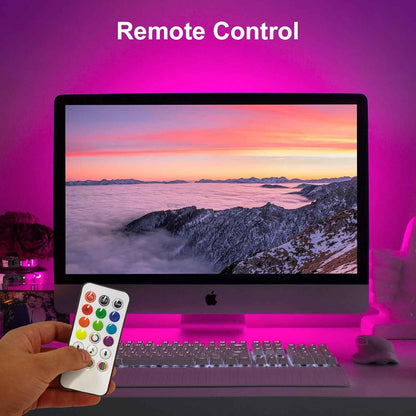 GiftBrand RGB Light Bar – Home Office Desk Ambience, USB Powered Bias Light for Long Work Sessions