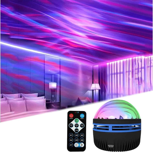 Northern Glow Aurora Projector – Premium Dual-Effect Designer Lamp with Crystal-Clear 5W LED for High-End Interiors