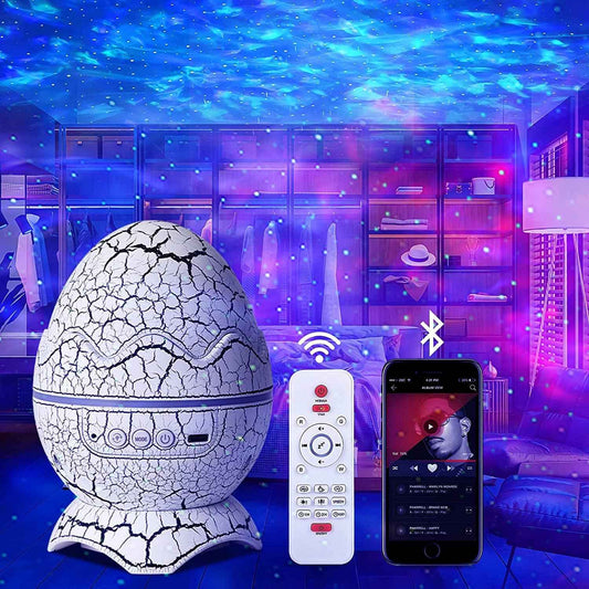 Starlux Dinosaur Egg Galaxy Projector – Personal Wind-Down Ritual Light, White Noise Machine for Deep Sleep