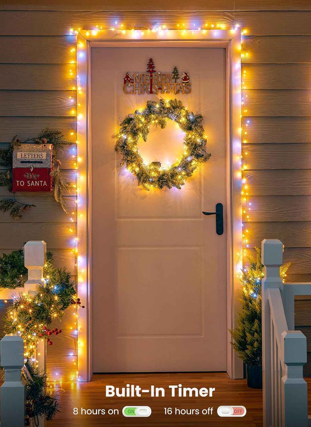 Twinkle Lights Battery Operated – Flameless Alternative to Candles for Bedroom Mantel and Curtain Draping
