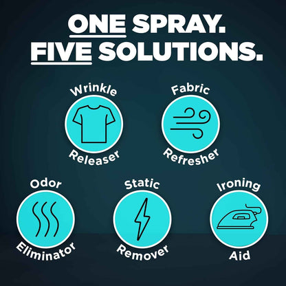 Downy Wrinkle Releaser Spray – Home Office Touch-Up for Busy Commuters, All-In-One Wrinkle and Odor Fix