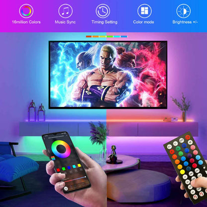 [Brand Name] RGB Strip Light with Music Sync – Unique Housewarming Gift for New Homeowners, Wireless Decor