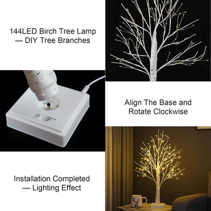 Mavques Baby-Safe Tree Light – Flameless Nursery Decor, Warm White LED for Playroom Tables