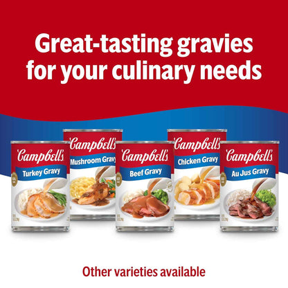 Campbell's Country Style Sausage Gravy, 13.8 oz Can – Kid-Friendly Sausage Gravy for Biscuits, Hash Browns, and Eggs