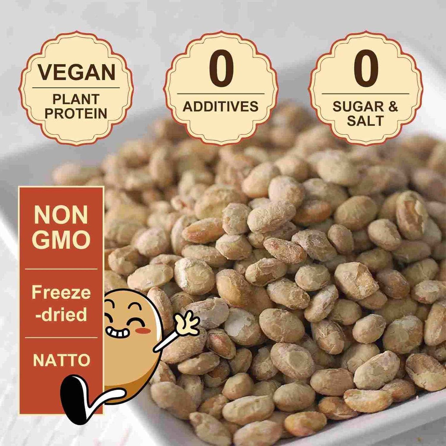 JAYUSS Japanese Freeze-Dried Natto – Clean Plant Protein for Mindful Meal Prep, Ready-to-Eat Snack