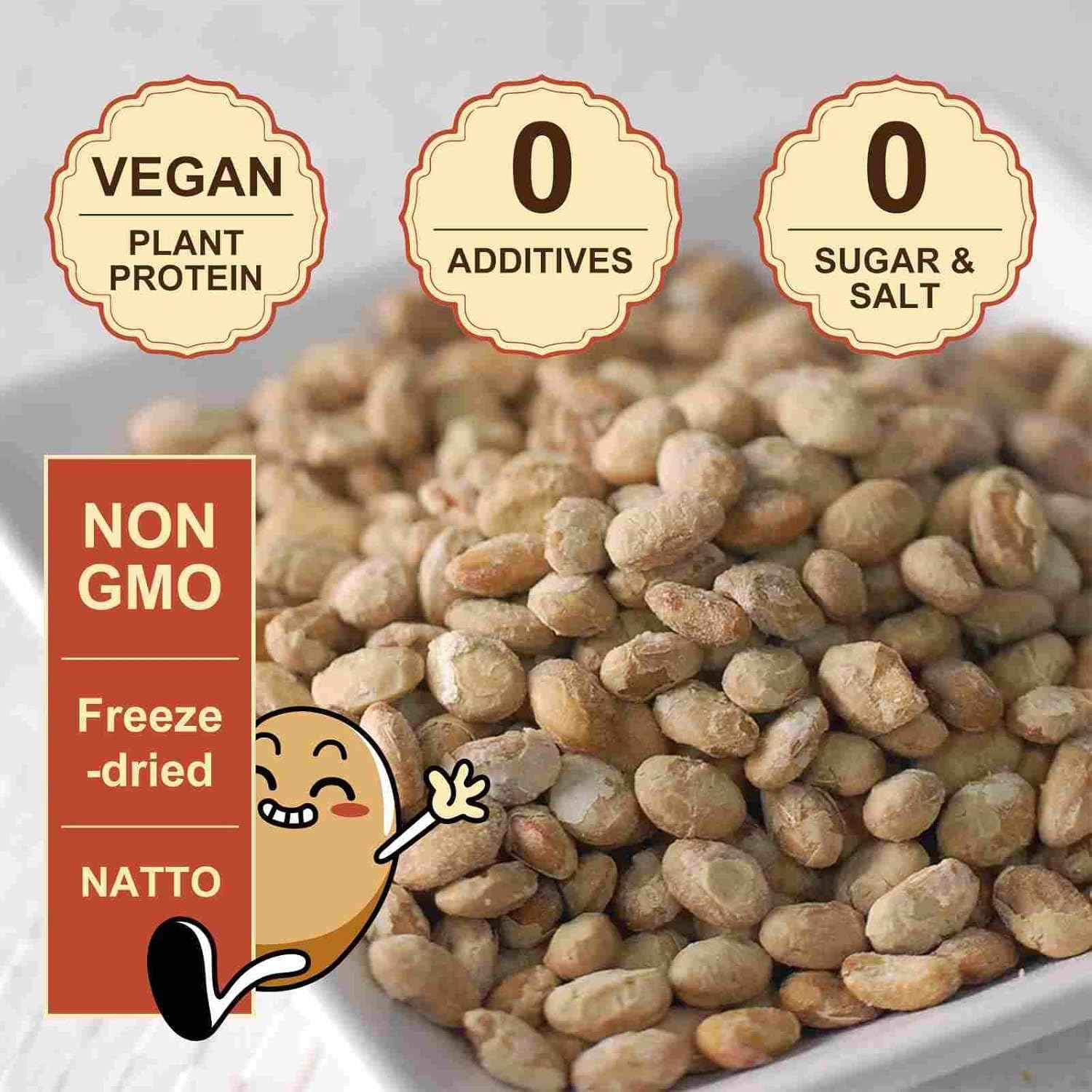 JAYUSS Japanese Freeze-Dried Natto – Clean Plant Protein for Mindful Meal Prep, Ready-to-Eat Snack