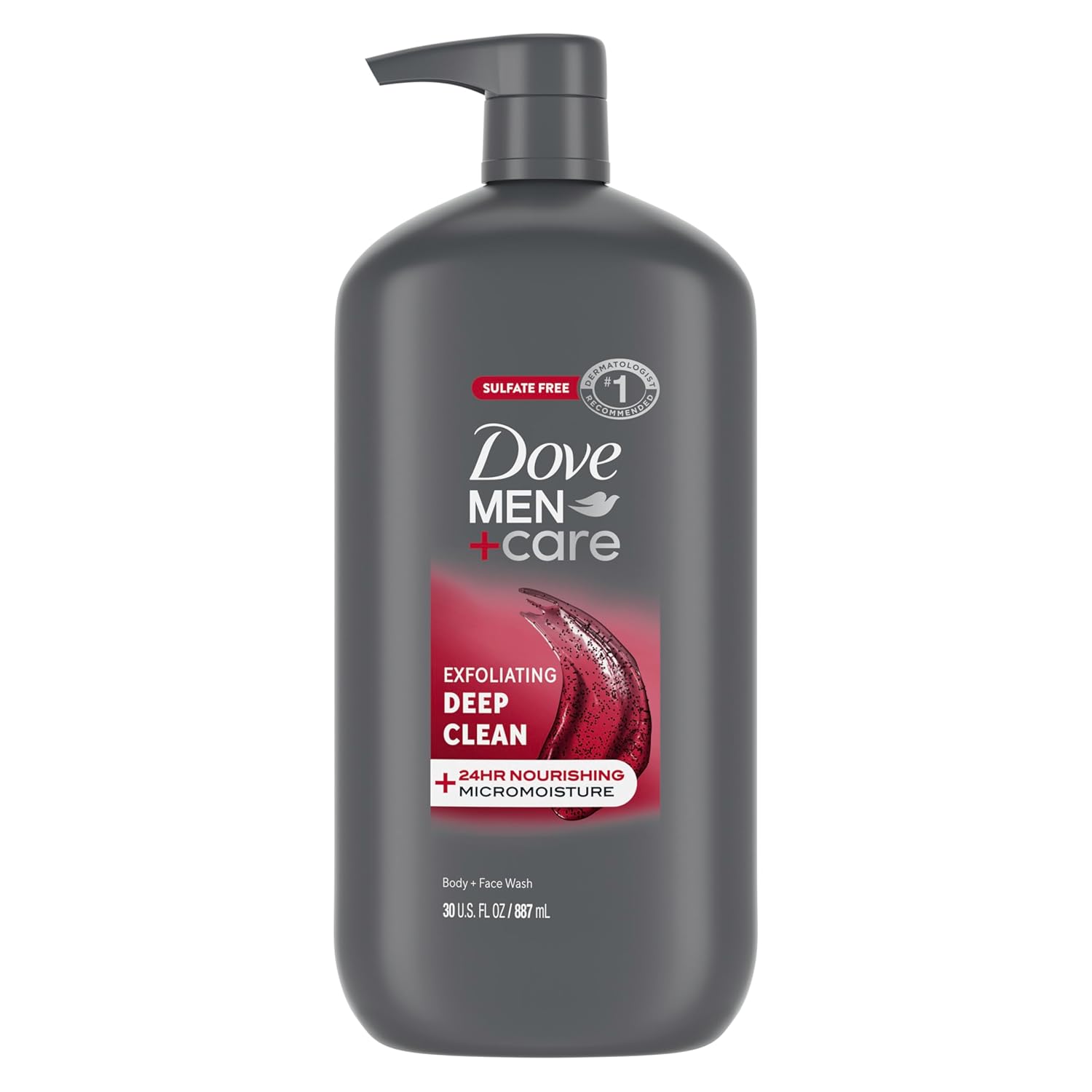 dual-purpose body and face wash for simplified shower routine