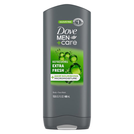 dual-purpose formula safe for both face and whole body in a single step