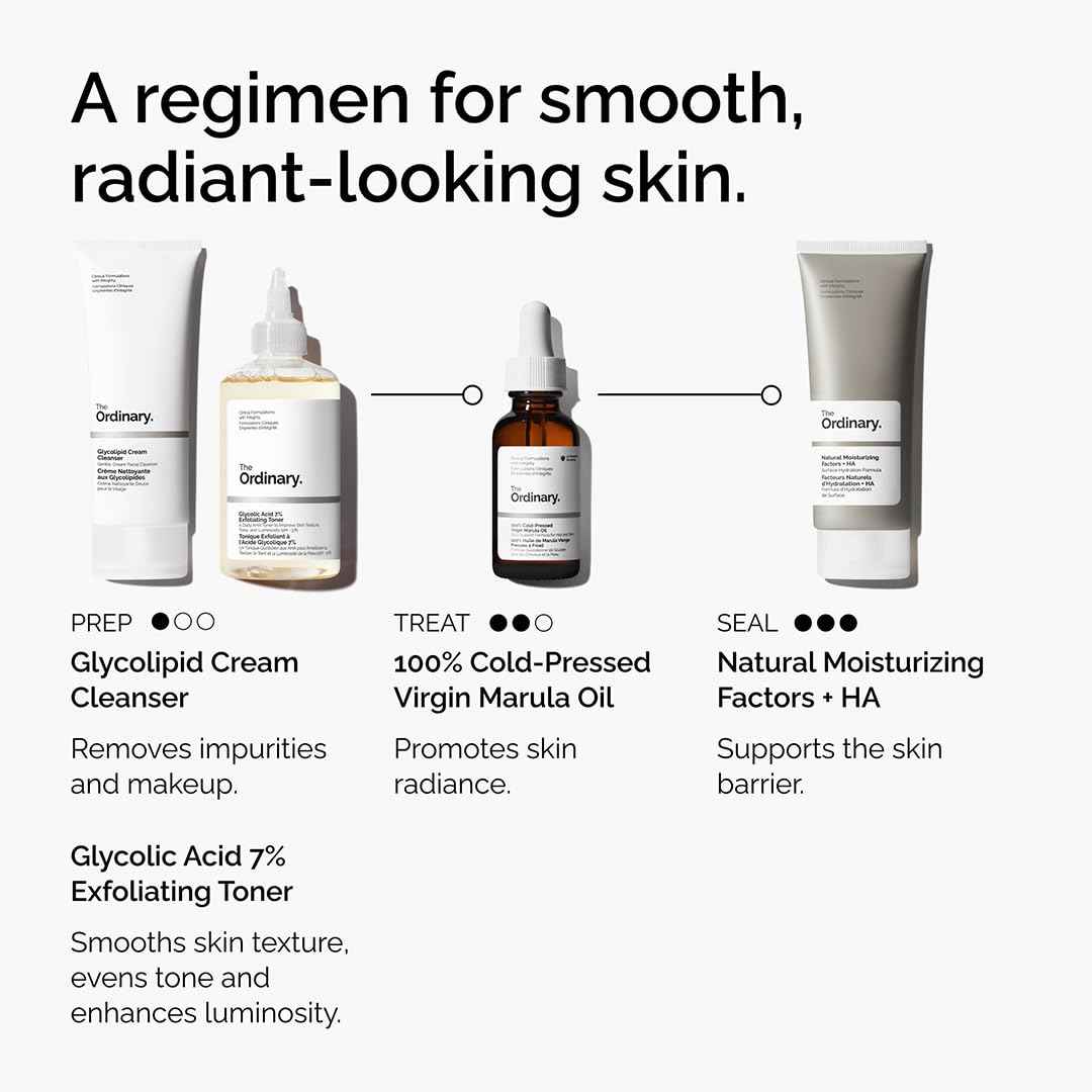 The Ordinary Marula Oil – Nightly Self-Care Ritual for Glowing Skin, Cold-Pressed Facial Oil