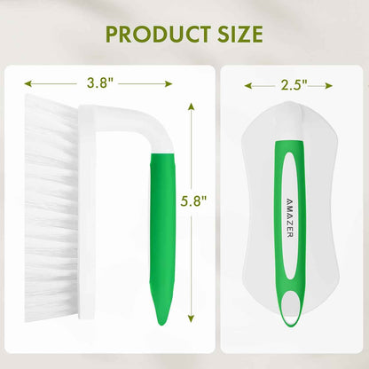 Amazer Scrub Brush 2-Pack – One Tool for Tub, Tile, Sink, and Carpet Clutter Reduction
