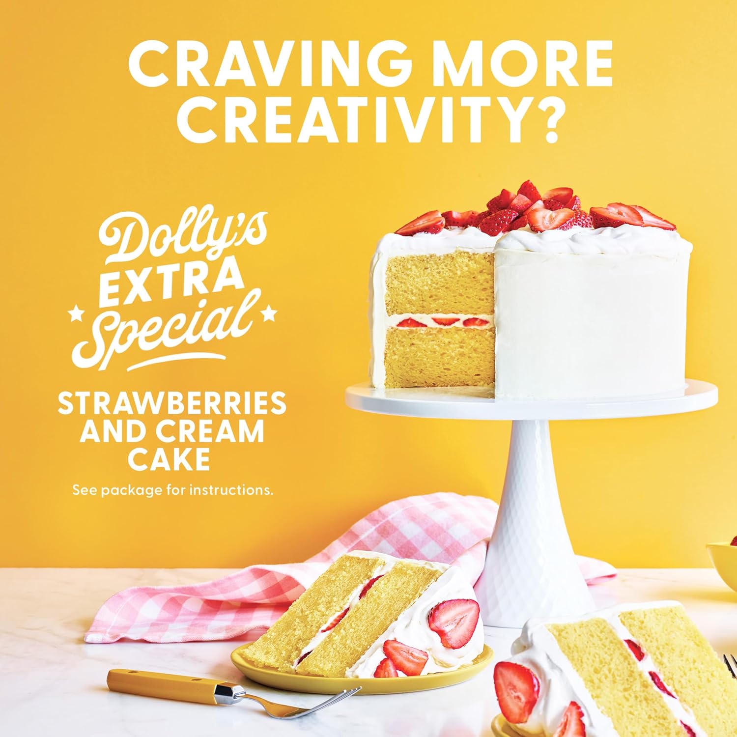 Duncan Hines Dolly Parton's Favorite Yellow Cake Mix – Easy Box Mix for Kids' Birthday Parties and School Bake Sales