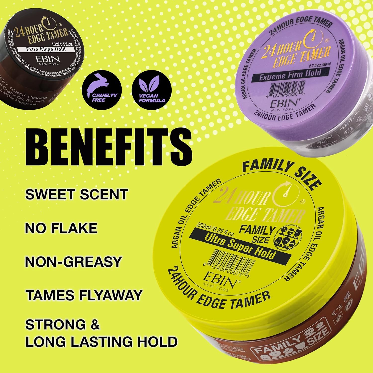 EBIN_New_York_24_Hour_Edge_Tamer_Ultra_Super_Hold_6.34_fl.oz/180ml_-_Strong_Edge_Control_Gel,_Argan_&_Castor_Oil_for_Hair_Care_and_Comfort
