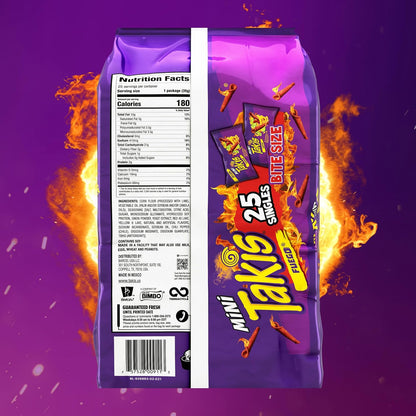 Takis_Various_Flavors_Mini_25_pc_/_1.23_oz_Bite_Size_Multipack,_Hot_Chili_Pepper_&_Lime_Flavored_Extreme_Spicy_Rolled_Tortilla_Chips