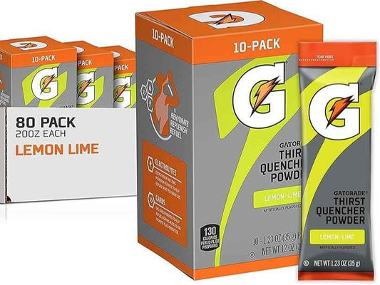 Gatorade Thirst Quencher Powder – Commute Bag Electrolyte Sticks for Focused Workdays, 10 Count Box