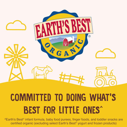 Earth's Best Melty Hoops – Safe Toddler Snack for Nursery and Diaper Bag, Dissolvable Ring Shape for Tiny Hands