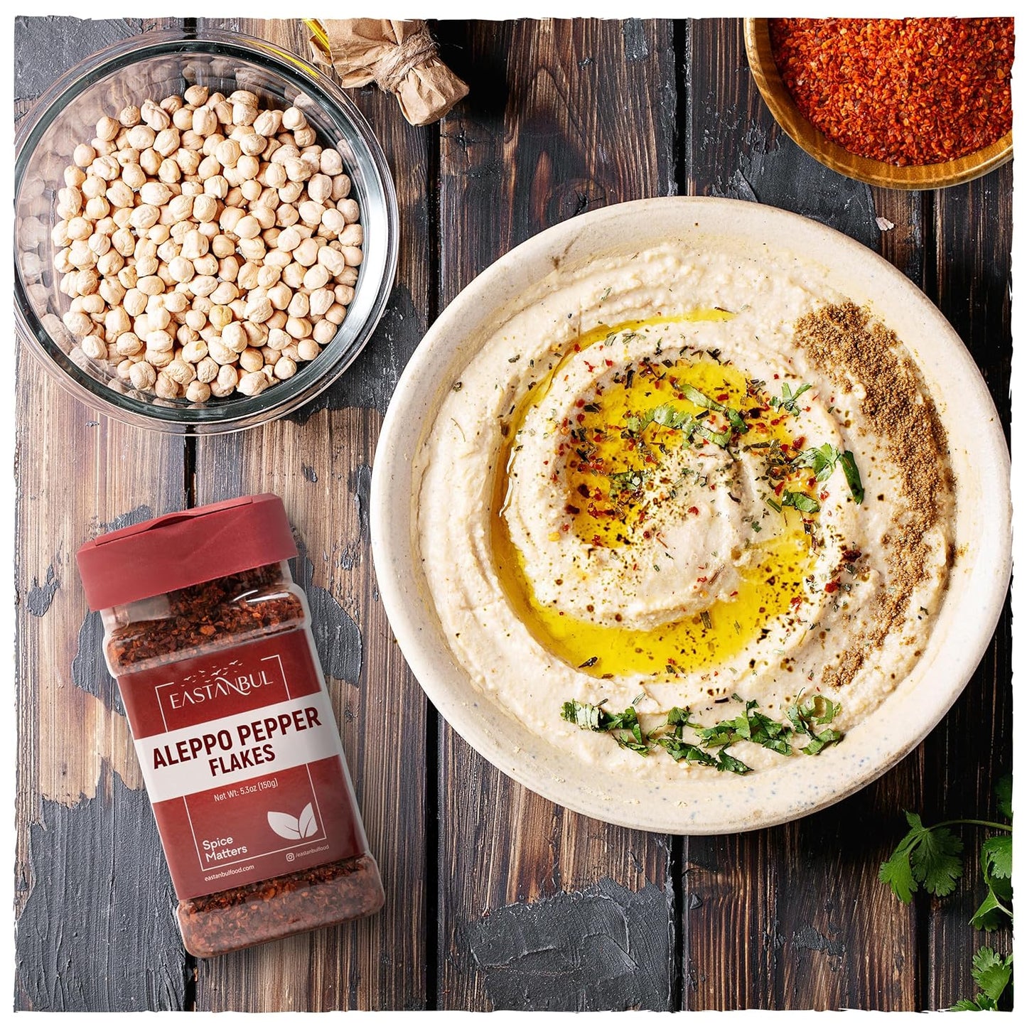 Eastanbul Aleppo Pepper 5.3oz – Premium Imported Spice for the Artisan Home Chef, Turkish Pul Biber