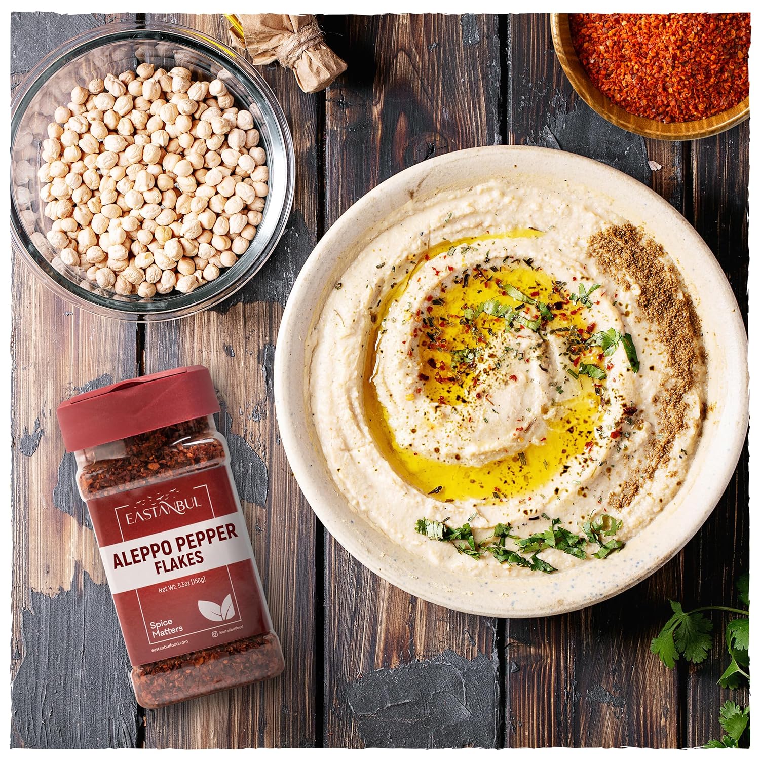 Eastanbul Aleppo Pepper 5.3oz – Premium Imported Spice for the Artisan Home Chef, Turkish Pul Biber