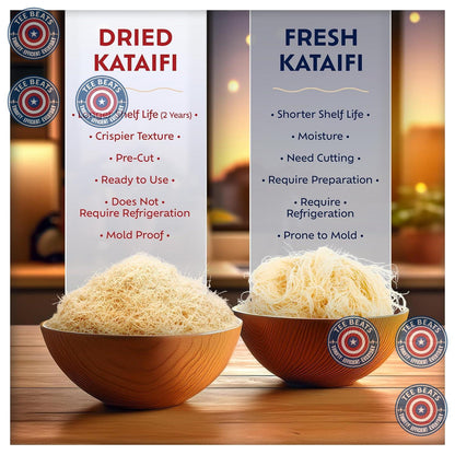 Eastanbul Kataifi Shredded Fillo Dough – Pre-Chopped Baking Staple for Quick Viral Dessert Content Creation, Dubai Chocolate Bar Ingredient, 170g