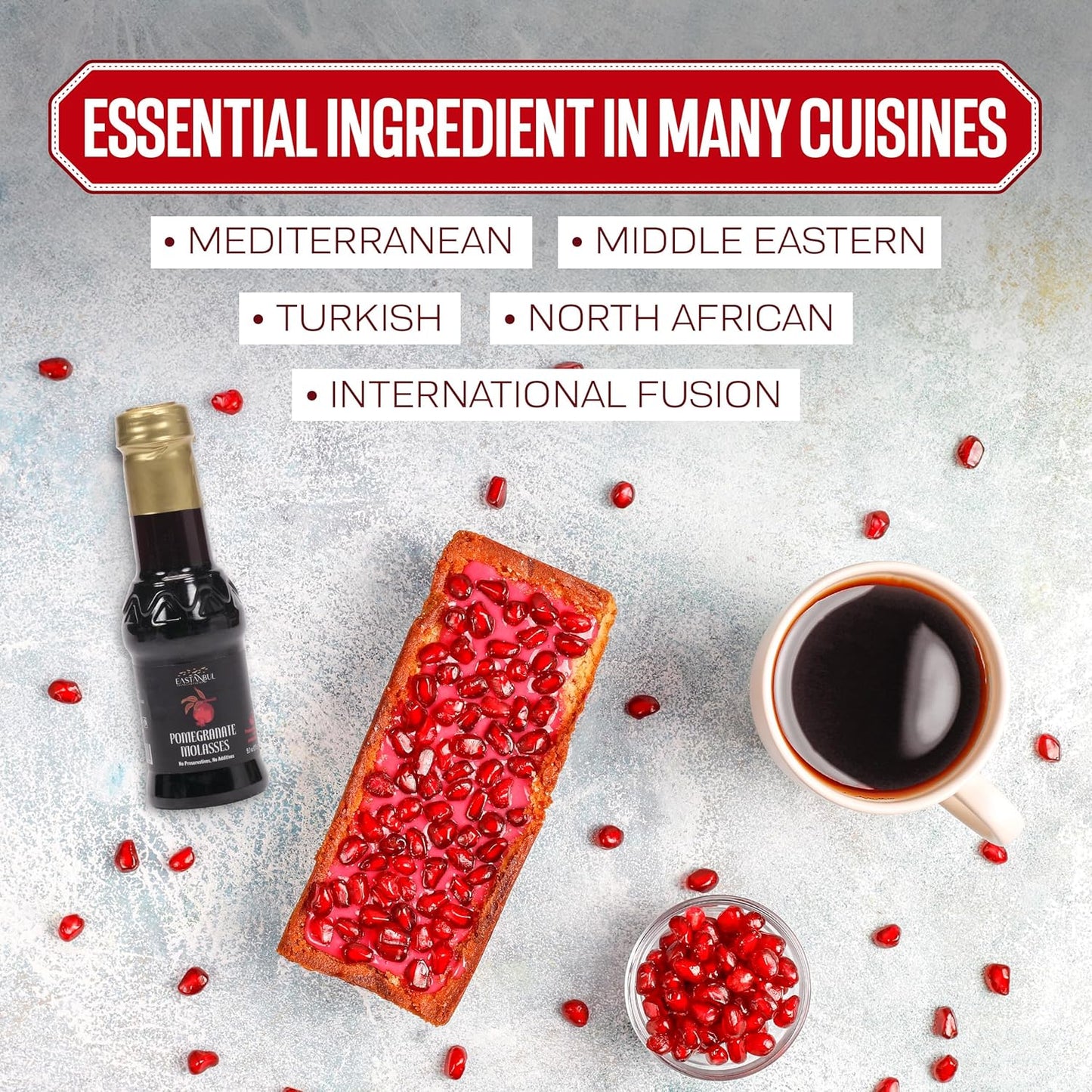 Eastanbul Pomegranate Molasses – Premium Artisanal Concentrate for Elevated Gourmet Entertaining