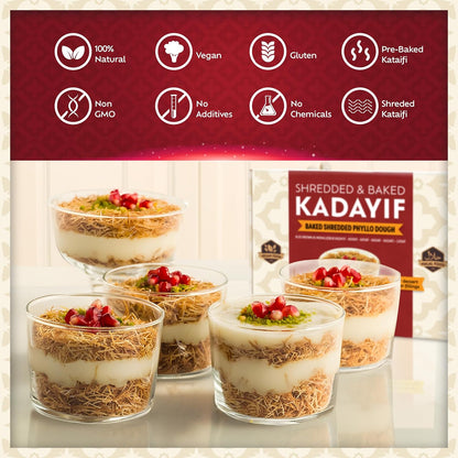 Eastanbul Pre-Baked Kataifi Dough – Simple Three-Ingredient Topping for Clean, Unfussy Dessert Recipes