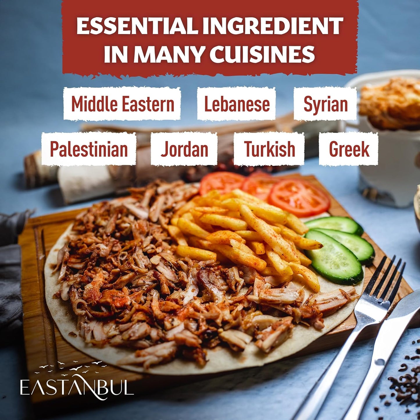 Eastanbul Shawarma Seasoning – Single-Bottle Baharat Blend for an Uncluttered Spice Rack, 7.1oz