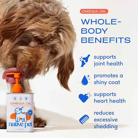 Native Pet Omega 3 Fish Oil – Thoughtful Pet Parent Gift for Dog and Cat Owners, Joint and Coat Health Bundle