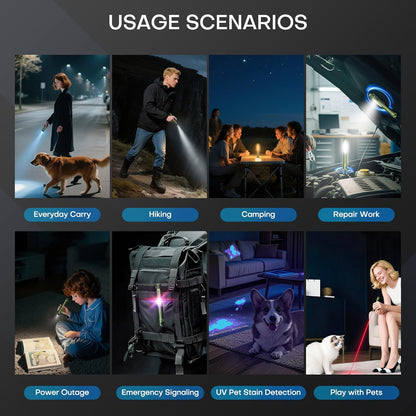 EDC Flashlight Rechargeable – Practical Graduation Gift for New Drivers and First Apartments