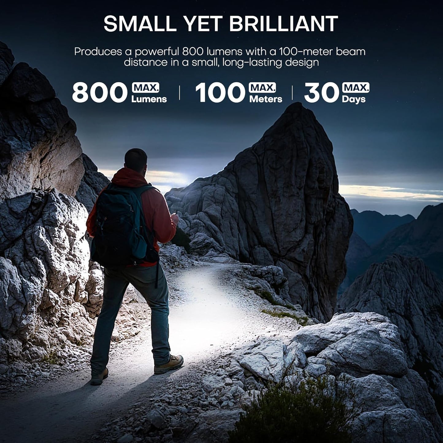 EDC Flashlight Rechargeable – Practical Graduation Gift for New Drivers and First Apartments