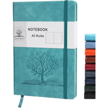 A5_Journal_Notebook,_Leather_Ruled_Notebooks_160_Pages_Diary_100gsm_Thick_Paper_Writing_Hardcover_Notebook_with_Pocket_for_Work_Men_Woman_8.4_x_5.7_in