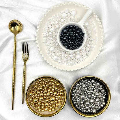 SUGAR BAY Premium Metallic Pearl Sprinkle Set – High-End Dessert Finishing for Professional Patisserie and Upscale Home Kitchens