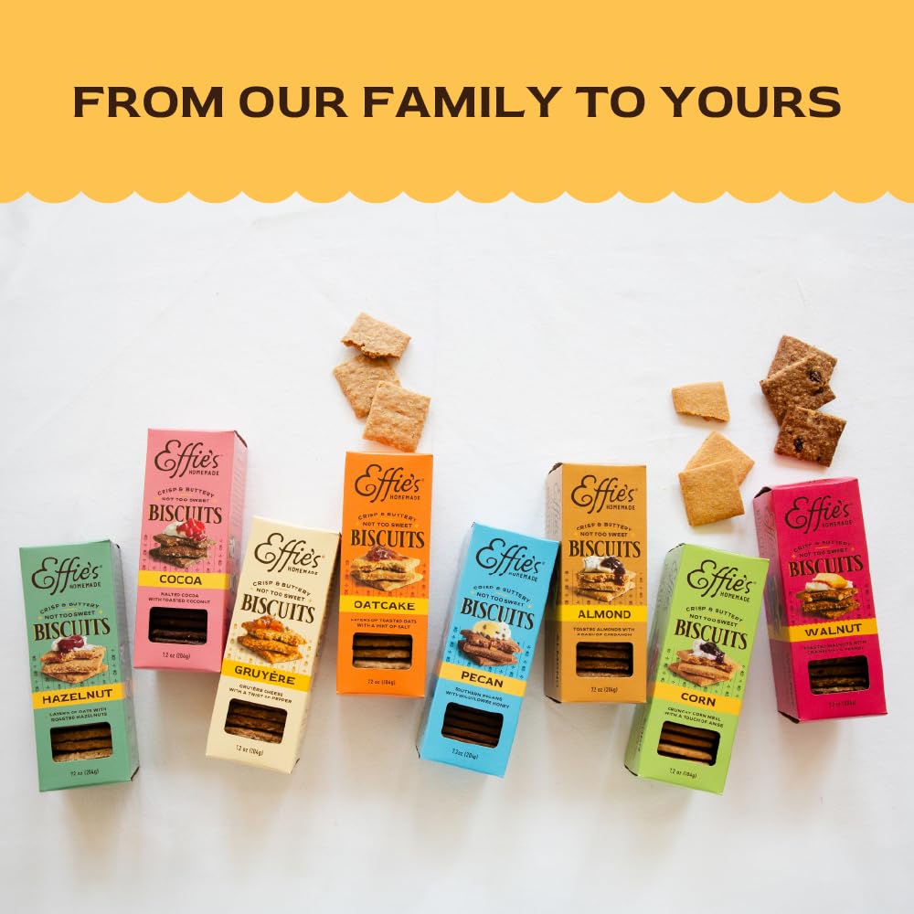 Effie's Homemade Biscuits - Oatcakes - Elegant Housewarming Gift for Women, Gourmet Pantry Basket