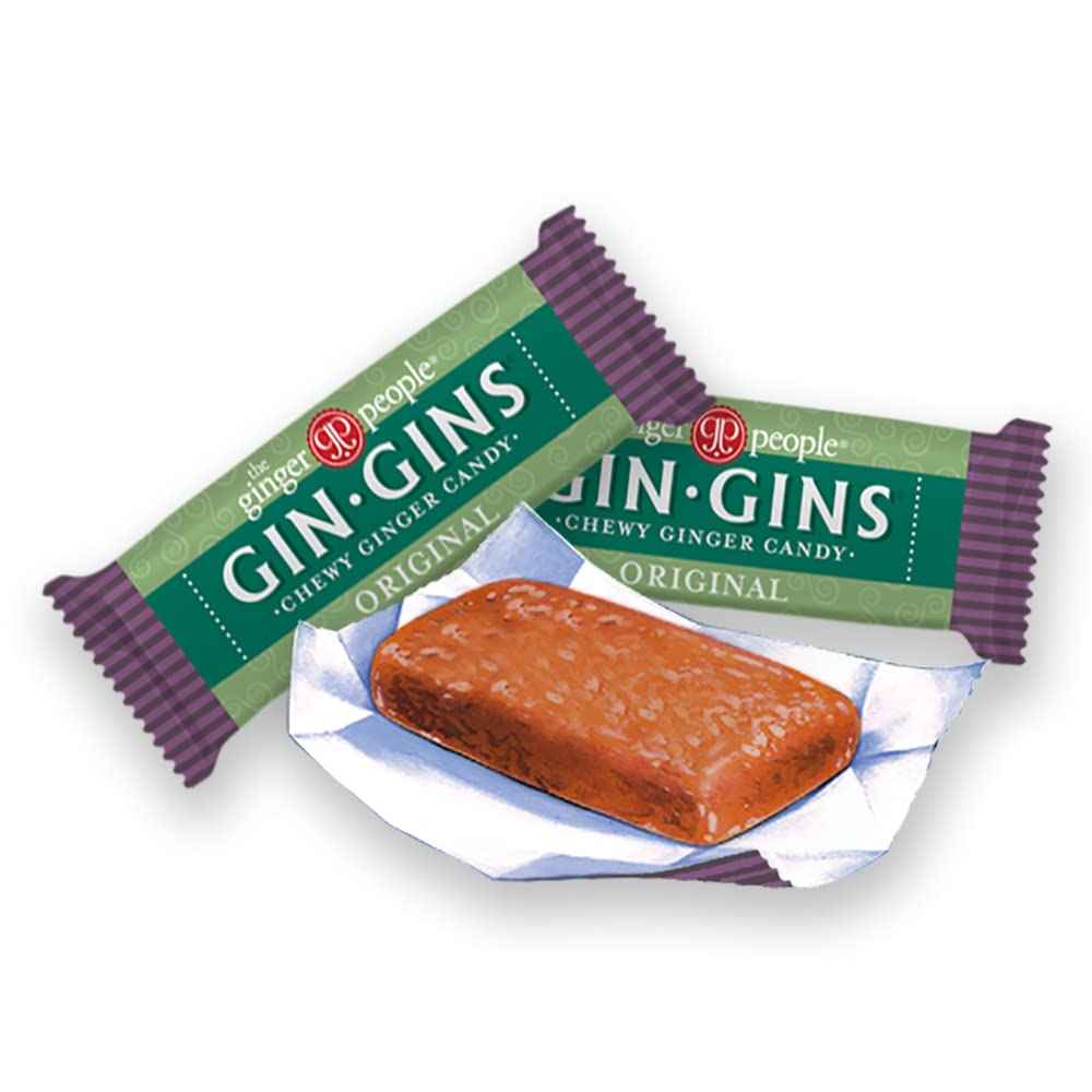 GIN GINS Original Ginger Chews – Mindful Morning Ritual for Pregnancy Nausea Relief, 3oz Bag