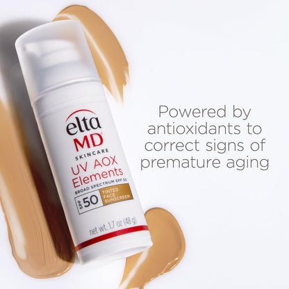 EltaMD UV AOX Elements Tinted Mineral Sunscreen SPF 50 – One-Step Clean Beauty Essential
