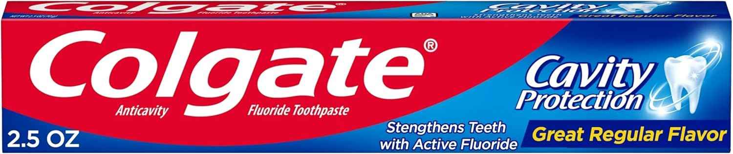 Colgate Cavity Protection Toothpaste – Daily Wellness Ritual for Enamel Care, Invigorating Mint Freshness