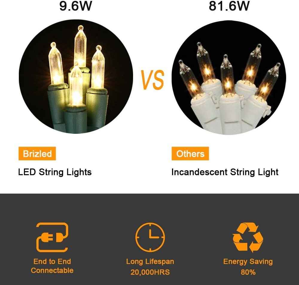 Brizled UL Certified String Lights – Cool-to-Touch Indoor and Outdoor Decor Safe Around Kids and Pets
